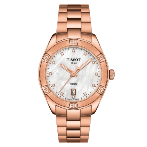 Tissot PR 100 Sport Chic 36 Rose Gold / MOP / Bracelet